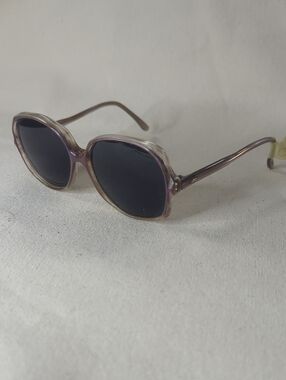 Vintage Swank Frame France Purple Round Frame Sunglasses